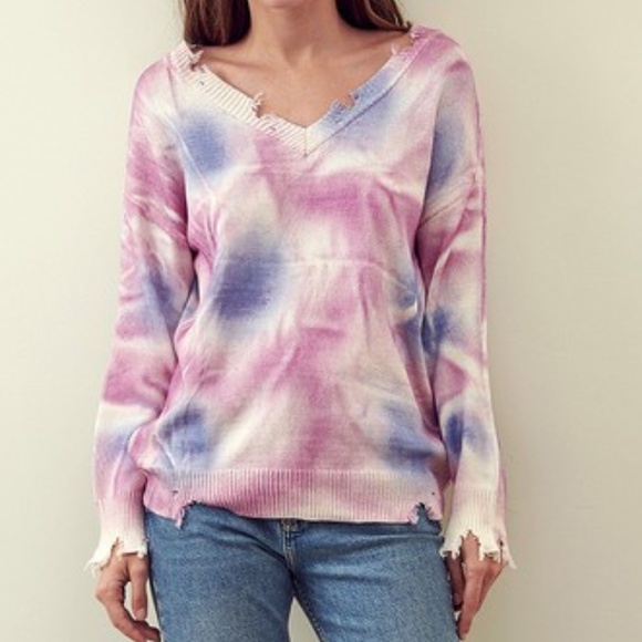 Sweaters - TIE DYE SWEATER